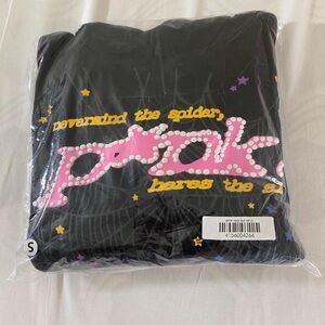 Bape Black Hoodie with Pink and Yellow Graphics
